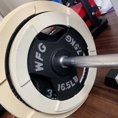 ベンチプレス　65kgウェイト付き