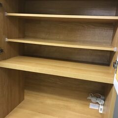 FU425】☆ニトリ 食器棚 COPAN80KB ナチュラル