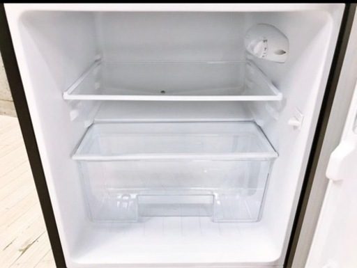 ⑨マクスゼン Maxzen 冷凍冷蔵庫 小型 JR087ML01GM 2021年製 2ドア 台所 キッチン家電