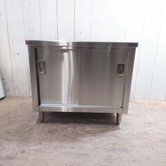 6/21 終 マルゼン 業務用 ステンレス 作業台 幅約90cm 調理台 BH-096N 食器棚 ワークテーブル 厨房機器 戸棚 菊倉TK