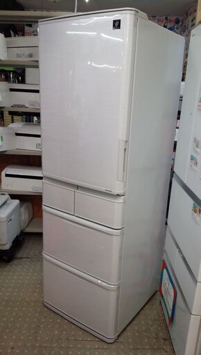 安心の除菌洗浄済シャープ 412L 5ドア冷蔵庫 2017年製 保証有り【愛千143】