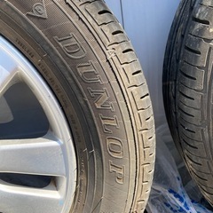 【新品】名古屋帯-セレナ純正ホイール付き　ダンロップサマータイヤ４本