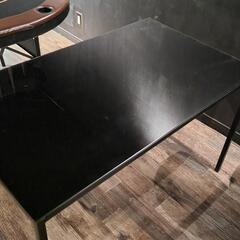 ダイニングテーブル ガラステーブル 黒