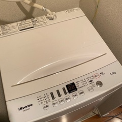【0円】洗濯機5.5kg 2019年製