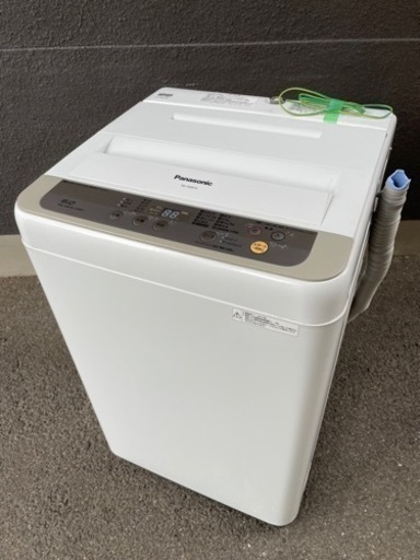 受付終了【特価】パナソニック　洗濯機　ホワイト　6kg 2017年製　美品　NA-F60B10 送風乾燥