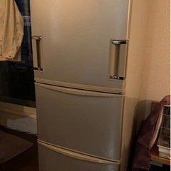 【ジャンク】345L シャープ ノンフロン冷凍冷蔵庫 SJ-WA...