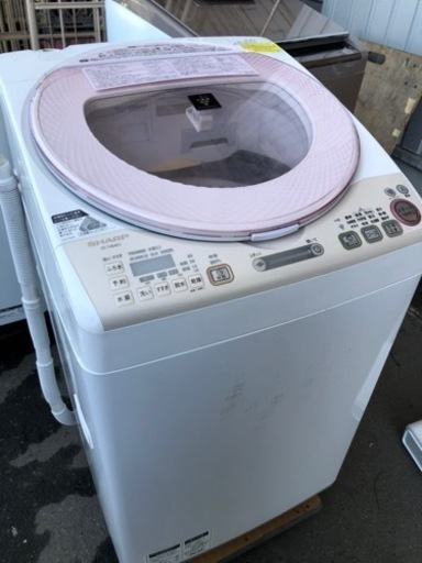 配送可能　SHARP シャープ 全自動洗濯乾燥機　洗濯8キロ　乾燥4.5キロ　ES-TX84KS
