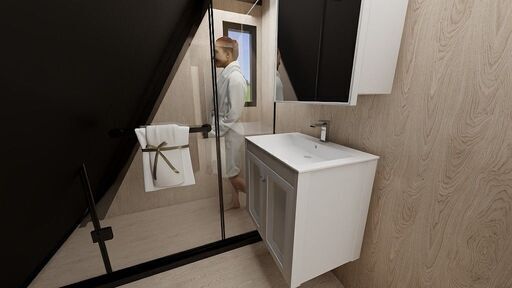 合掌造り 小屋 モジュラーハウス MODEL HOUSE