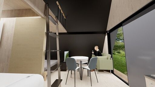 合掌造り 小屋 モジュラーハウス MODEL HOUSE