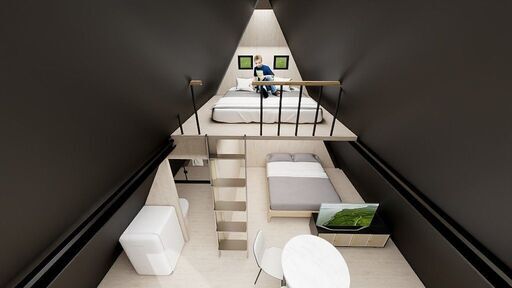 合掌造り 小屋 モジュラーハウス MODEL HOUSE