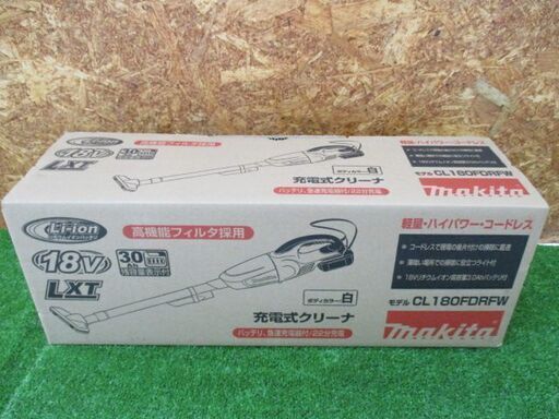 286 充電式クリーナー makita マキタ CL180FDRFW 未使用展示品