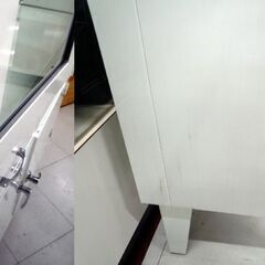 ドクターキャビネット 4段 ガラス板3枚 幅90cm ホワイト 引き出し2杯 コレクションケース 医療棚 ショーケース 飾り棚 薬品棚 ケビント 収納棚 苫小牧西店