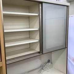Pamouma パモウナ 2枚扉レンジボード【トレファク 川越店】 Pamouna (パモウナ) レンジボード ホワイト 2枚扉 ソフトクローズ