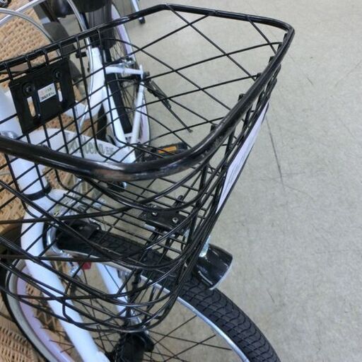 ジュニアサイクル 24インチ 6段切替 ライト付き fortera 黒×白×ピンク