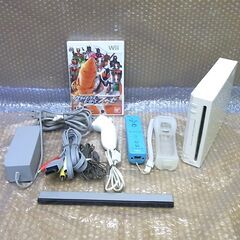 任天堂Wii 本体・リモコン・ソフト(仮面ライダー)1本付き　動作品