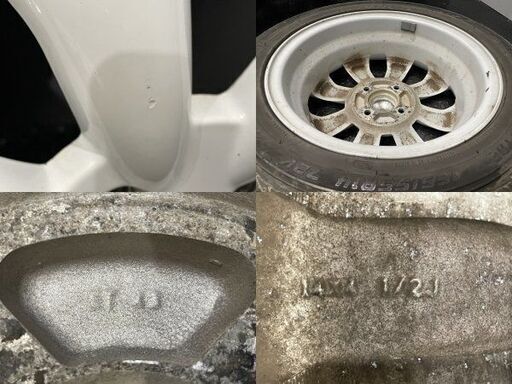 【DUNLOP LEMANS LM704 165/55R14】夏タイヤ【lala palm ララパーム 14インチ 4.5J4HPCD100+43】ラパン スペーシア等　(VTG635)クレジットカード QRコード決済可能