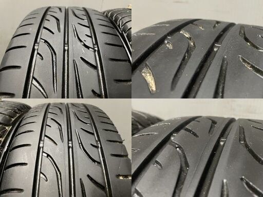 【DUNLOP LEMANS LM704 165/55R14】夏タイヤ【lala palm ララパーム 14インチ 4.5J4HPCD100+43】ラパン スペーシア等　(VTG635)クレジットカード QRコード決済可能