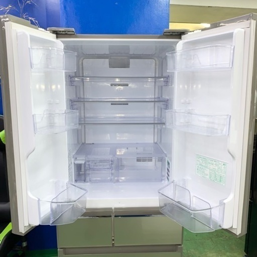 ⭐️SHARP⭐️冷凍冷蔵庫　2018年 455L ガラス扉　自動製氷　美品　大阪市近郊配送無料
