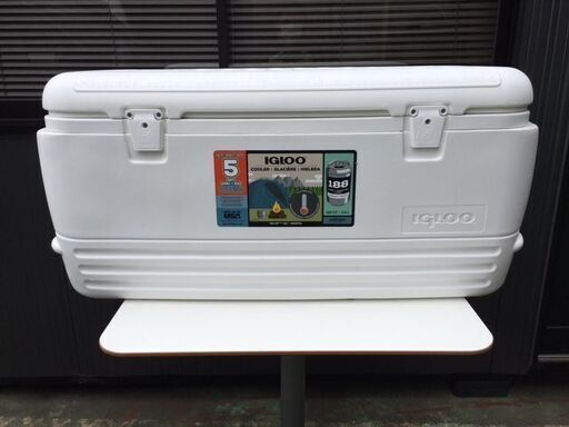 【希少!! / 新品・未使用品】 igloo（イグルー）　ポーラー　120QT（113.5） 大型・大容量　クーラーボックス　水抜き栓付き