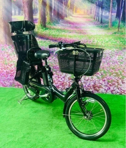❽ 5006子供乗せ電動アシスト自転車ブリヂストン3人乗り対応20インチ