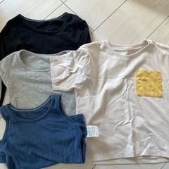 全てユニクロの肌着とTシャツ