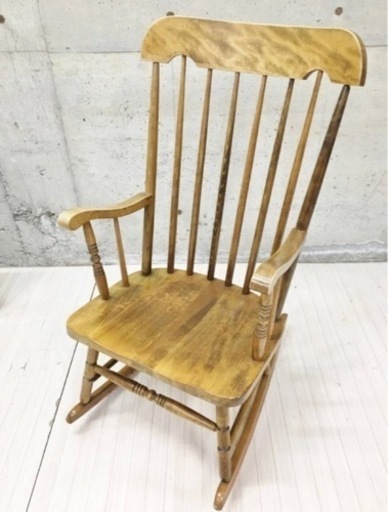 ロッキングチェア 1人掛け 椅子 イス チェア 木製 揺り椅子