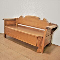 【ヤ取終了5/21】≪zyw957≫ 木製ベンチ/2人掛けベンチ...