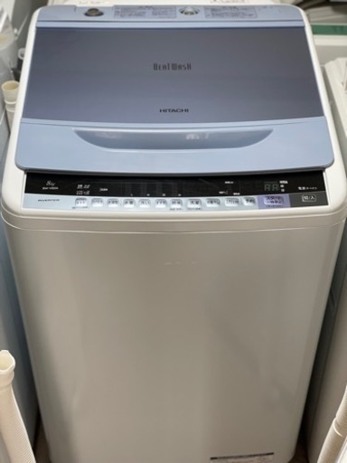 送料・設置込み　洗濯機　8kg HITACHI 2017年製