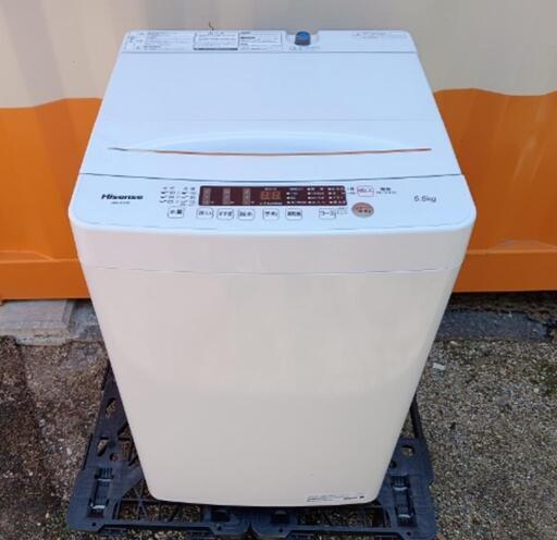 ■取引決定済■2021年製■Hisense ハイセンス  5.5kg洗濯機【簡易乾燥機能付】HW-K55E