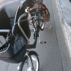 サイクル 3人乗り自転車 ママチャリ 子供乗せ 20インチ 3段ギア 