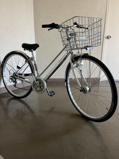 【北見市発】MARUKIN 自転車 115GF302 6段ギア 27インチ (E1569wY)