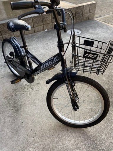 18インチ　自転車　取り外し補助輪付き