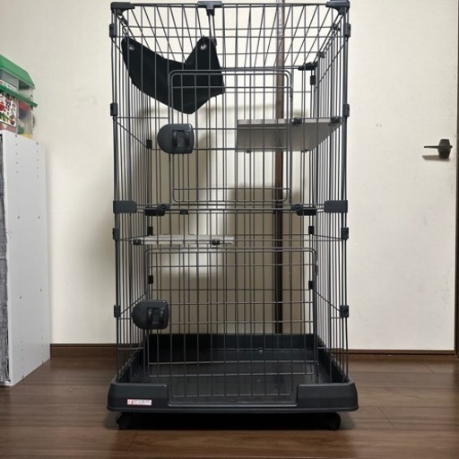 猫ケージ3段
