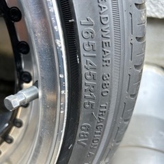 15インチ 6.5j 4穴 PCD100 ホイールタイヤ付き 急募