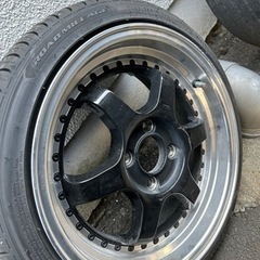 15インチ 6.5j 4穴 PCD100 ホイールタイヤ付き 急募