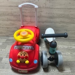 【受け渡し決定】アンパンマン 乗用玩具 1歳からのチャレンジバイク