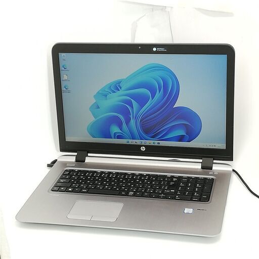 17.3型 ノートパソコン HP 470 G3 中古美品 第6世代 Core i3 8GB 高速SSD DVDRW 無線 Bluetooth Webカメラ Windows11 Office