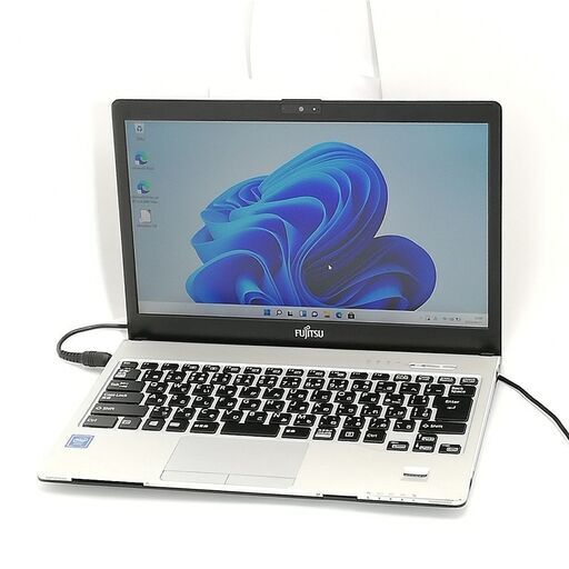 日本製 13.3型 ノートパソコン 富士通 S937/S 中古美品 第7世代 Celeron 4GB 高速SSD DVDRW 無線 Bluetooth Webカメラ Windows11 Office