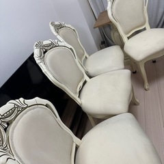 売約済となります。イタリア製 ダイニングテーブル 伸長式 5点セット 