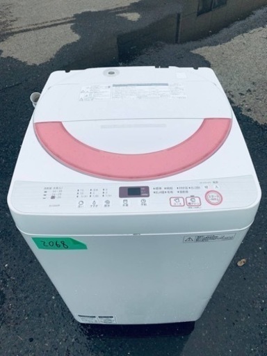 2068番 シャープ✨電気洗濯機✨ES-GE60R-P‼️