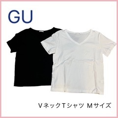 【2点セット】VネックTシャツ　M