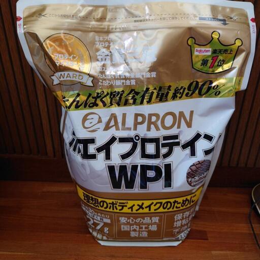 商品状態新品未開封アルプロン ホエイ プロテイン WPI チョコレート風味 3kg×2袋 計6kg