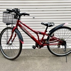 美品❗️ 26インチ　自転車　赤