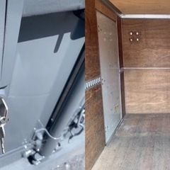 No.770 アルミバン 2t 車 アルミ 箱 バイク 倉庫 トラック コンテナ 