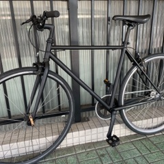 🔹ピストバイク🔹 マットブラック Rホイール H PLUS SON