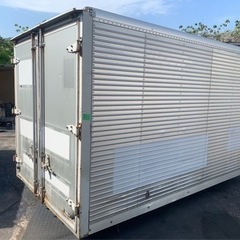 No.711  アルミバン 2ｔ 車  アルミ 箱 バイク 倉庫 トラック コンテナ 米 保管庫 物置 DIY