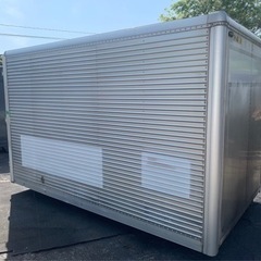 No.711  アルミバン 2ｔ 車  アルミ 箱 バイク 倉庫 トラック コンテナ 米 保管庫 物置 DIY