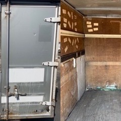 No.711  アルミバン 2ｔ 車  アルミ 箱 バイク 倉庫 トラック コンテナ 米 保管庫 物置 DIY