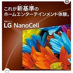 LG 4Kテレビ 43インチ 43NANO75JPA 開封設置したのみ