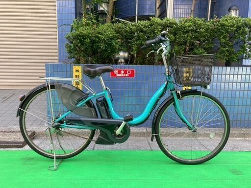 【ジャンク品】電動アシスト自転車　YAMAHA PAS Natura 2017年モデル　ライトブルー